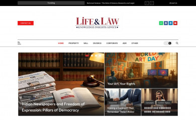 lifeandlaw.in screenshot
