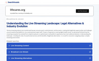 lifecares.org screenshot