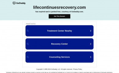 lifecontinuesrecovery.com screenshot