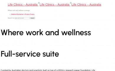 lifeclinics.au screenshot