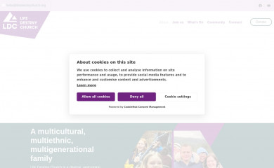 lifedestinychurch.org screenshot