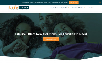 lifelineyouth.org screenshot
