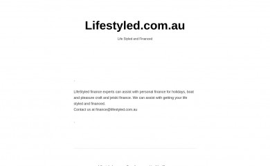 lifestyled.com.au screenshot