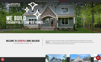 lifestylehomebuilders.com screenshot