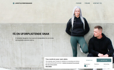 lifestyleperformance.dk screenshot