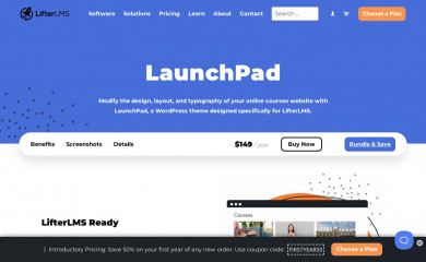https://lifterlms.com/launchpad/ screenshot