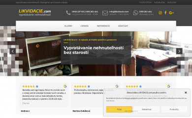 likvidacie.com screenshot