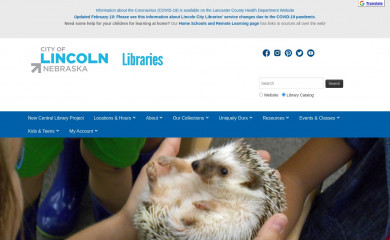 lincolnlibraries.org screenshot
