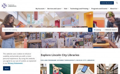 lincolnlibraries.org screenshot