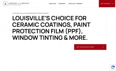 lindsayandlindsayautodetailing.com screenshot