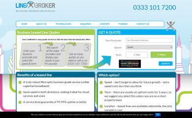 linebroker.co.uk screenshot