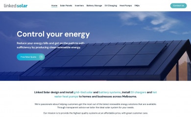linkedsolar.com.au screenshot