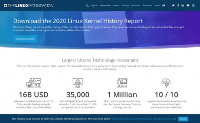 linuxfoundation.org screenshot