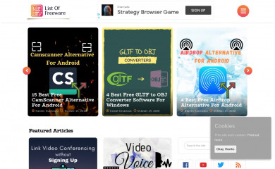 http://listoffreeware.com screenshot