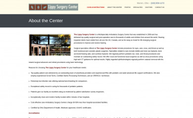 lippysurgerycenter.com screenshot