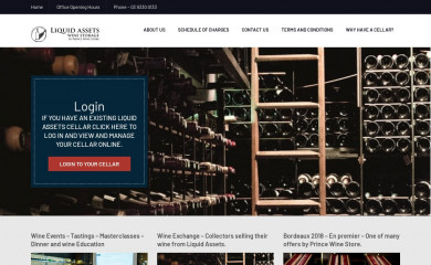 liquidassetswinestorage.com screenshot