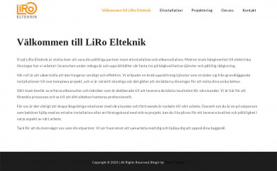 liroelteknik.se screenshot