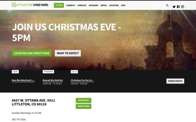 littletonvineyard.org screenshot