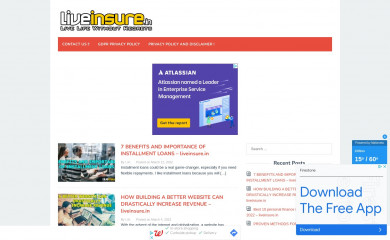 liveinsure.in screenshot