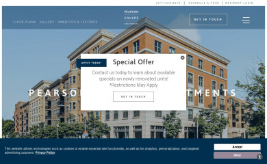livepearsonsquare.com screenshot