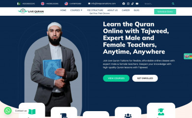 livequrantuitions.com screenshot
