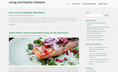 livingandhealthylifestyles.com screenshot