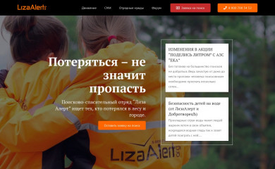 http://lizaalert.org screenshot
