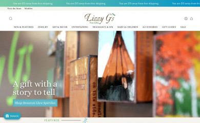 lizzygsfinegifts.com screenshot