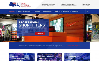 ljshopfitters.com.au screenshot