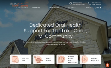 lkorionfamdent.com screenshot