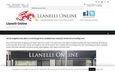 llanellionline.news screenshot