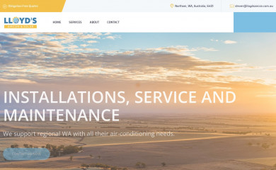 lloydsaircon.com.au screenshot