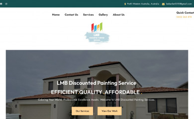 lmbdiscountedpaintingservices.com.au screenshot