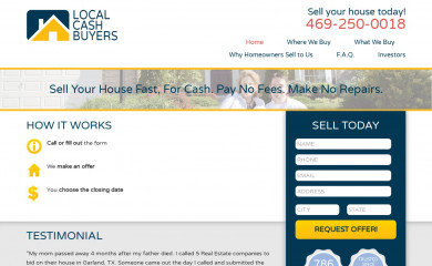 localcashbuyers.com screenshot