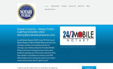 localnotaryexpress.com screenshot