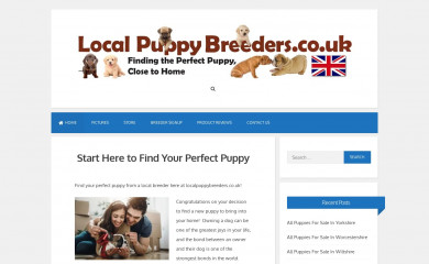 localpuppybreeders.co.uk screenshot