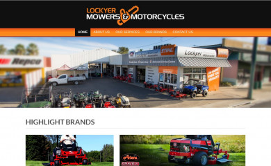 lockyermowers.com.au screenshot
