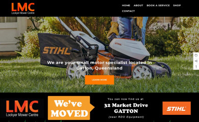lockyermowers.com.au screenshot