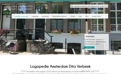 logopedieamsterdam.nl screenshot