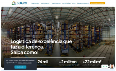 logiclogistica.com.br screenshot