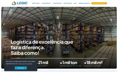 logiclogistica.com.br screenshot