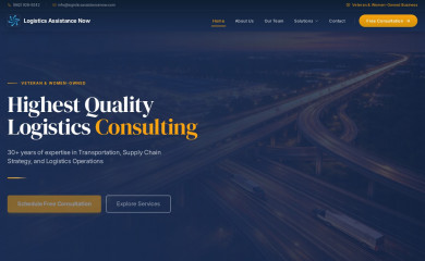 logisticsassistancenow.com screenshot