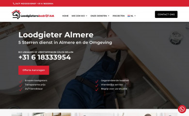 loodgietersbedrijfam.nl screenshot