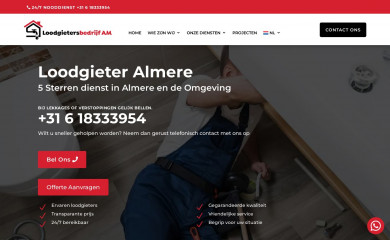 loodgietersbedrijfam.nl screenshot