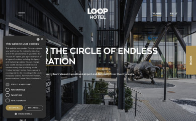 loophotel.aero screenshot