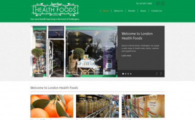 londonhealthfoods.com screenshot