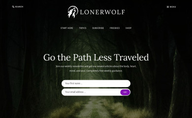 http://lonerwolf.com screenshot