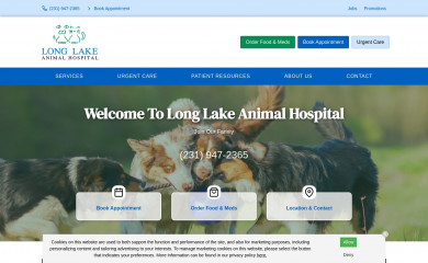 longlakeanimalhospital.com screenshot