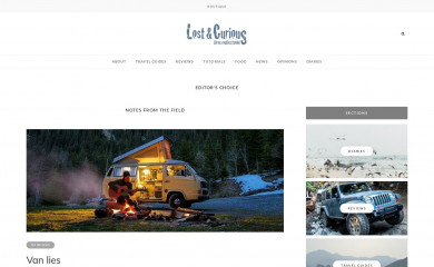 lostandcurious.com screenshot