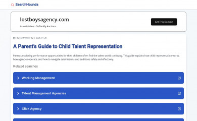 lostboysagency.com screenshot